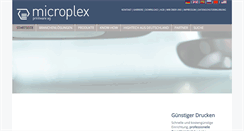 Desktop Screenshot of microplex.de