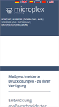 Mobile Screenshot of microplex.de