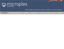 Tablet Screenshot of microplex.de