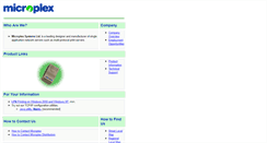 Desktop Screenshot of microplex.com