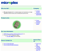 Tablet Screenshot of microplex.com