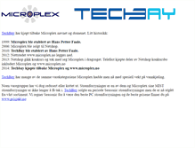 Tablet Screenshot of microplex.no